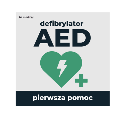 Tablica AED duża